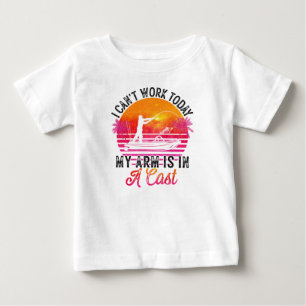 T-shirt Pour Bébé Pêcheur Drôle De Pêche