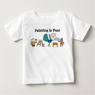 T-shirt Pour Bébé Peindre avec marguerite !