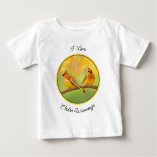 T-shirt Pour Bébé Peinture à cire de cèdre - jolie art original chie