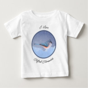 T-shirt Pour Bébé Peinture à la souris - Oiseau original