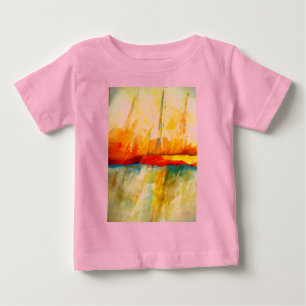 T-shirt Pour Bébé Peinture Abstraite moderne