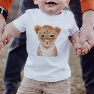 T-shirt Pour Bébé Peinture Cute Lion Cub