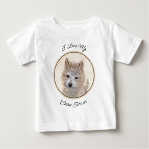T-shirt Pour Bébé Peinture de chiot Cairn Terrier - Art original de 