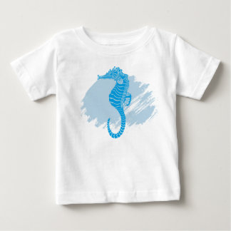 T-shirt Pour Bébé Peinture de la vie marine de Seahorse
