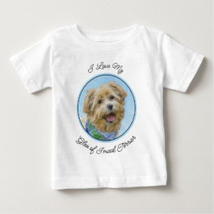 T-shirt Pour Bébé Peinture de Terrier Glen of Imaal - Art Canin Orig