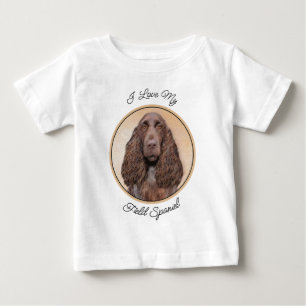 T-shirt Pour Bébé Peinture d'espagnol de terrain - jolie art origina