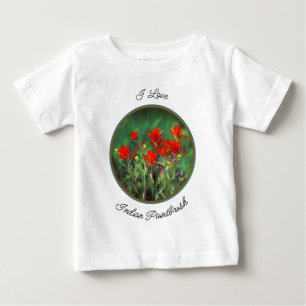 T-shirt Pour Bébé Peinture indienne de pinceau - Art Fleur original