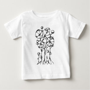 T-shirt Pour Bébé Peinture manuelle - Groupe d'arbres abstraits 1