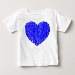 T-shirt Pour Bébé Pencé en - Bleu