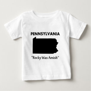 T-shirt Pour Bébé Pennsylvanie - Rocky était amish