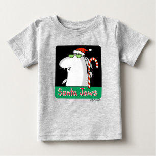 T-shirt Pour Bébé père Noël Jaws