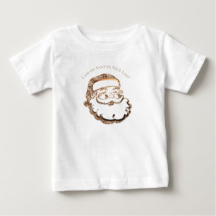 T-shirt Pour Bébé Père Noël Nice Liste Mignonne Funny Père Noël Or