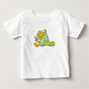 T-shirt Pour Bébé Perroquet avec thermomètre clinique