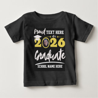 T-shirt Pour Bébé Personalized Proud Family Graduation Class of 2026