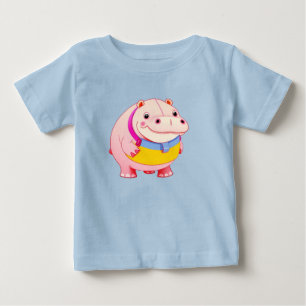 T-shirt Pour Bébé Personnage Hippopotame Heureux