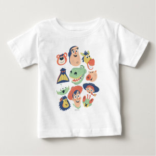 T-shirt Pour Bébé Personnages vintage Peint Toy Story