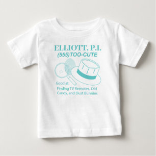 T-shirt Pour Bébé Personnalisable Cute Baby P.I.
