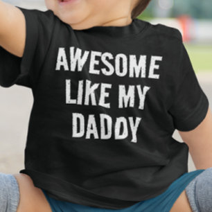 T-shirt Pour Bébé Personnalisé GENIAL COMME MON PAPA