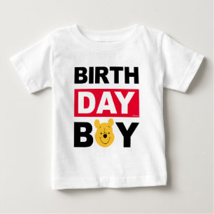 T-shirt Pour Bébé Personnalisé Winnie the Pooh Birthday Boy Baby T-