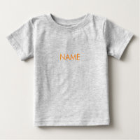 Personnaliser avec nom, texte minimaliste orange l