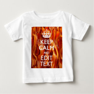 T-shirt Pour Bébé Personnalisez ceci avec Keep Calm et Sizzling Baco