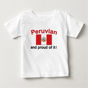 T-shirt Pour Bébé Péruviens fiers