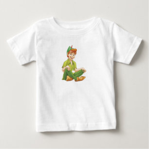 T-shirt Pour Bébé Peter Pan Assis À Disney
