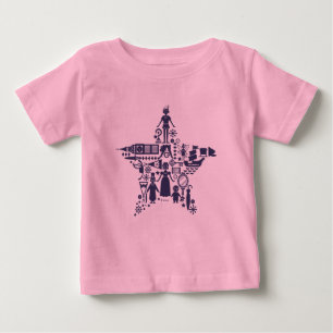 T-shirt Pour Bébé Peter Pan et Friends Star