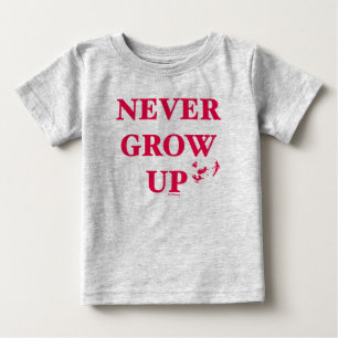 T-shirt Pour Bébé Peter Pan Ne jamais grandir