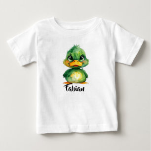 T-shirt Pour Bébé Petit canard vert