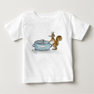 T-shirt Pour Bébé petit écureuil