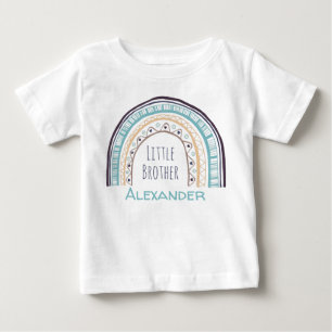 T-shirt Pour Bébé Petit frère arc-en-ciel coloré doux