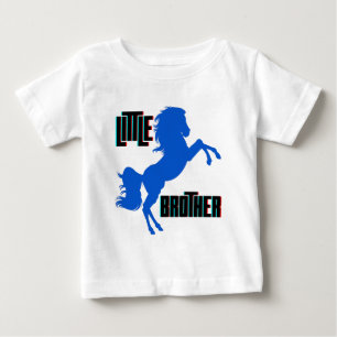 T-shirt Pour Bébé Petit frère élevage de chevaux