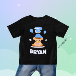 T-shirt Pour Bébé Petit garçon ours avec des ballons