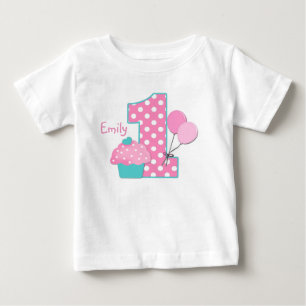 T-shirt Pour Bébé Petit gâteau et ballons
