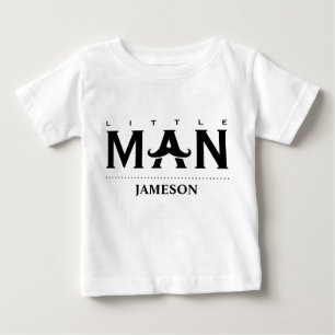 T-shirt Pour Bébé Petit homme drôle moustache nom personnalisé