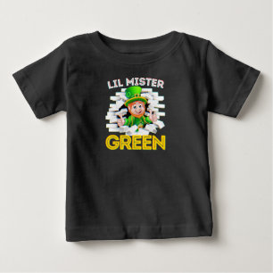 T-shirt Pour Bébé Petit Mister Green Irish Baby Boy Leprechaun Boys