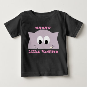 T-shirt Pour Bébé Petit Monstre À Lilac
