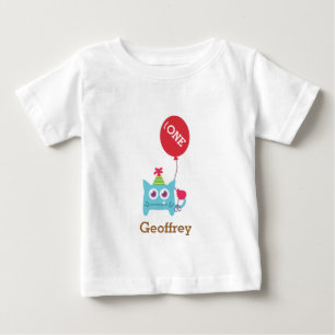 T-shirt Pour Bébé Petit Monstre Bleu Mignon, Pour Bébés