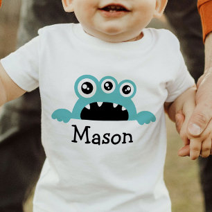 T-shirt Pour Bébé Petit Monstre mignon bébé T-shirt personnalisé
