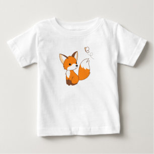 T-shirt Pour Bébé Petit papillon de observation mignon de Fox
