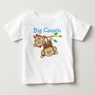 T-shirt Pour Bébé Petit singes Big Cousin