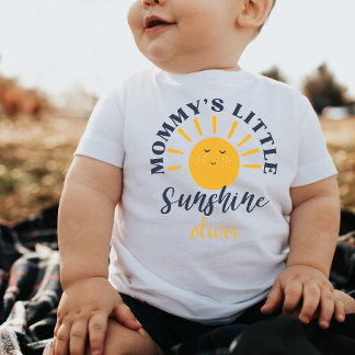 T-shirt Pour Bébé Petit soleil de maman Custom drôle Cadeau Drôle No