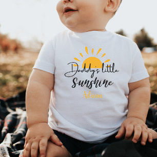 T-shirt Pour Bébé Petit soleil de papa Personnalisé Drôle Drôle Cade