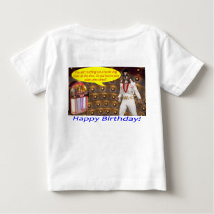 T-shirt Pour Bébé petit tee. Joyeux Anniversaire. elvis/hound dog