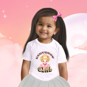 T-shirt Pour Bébé Petite fille d'anniversaire mignonne