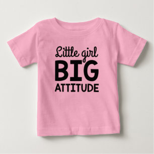 T-shirt Pour Bébé Petite fille Grande attitude