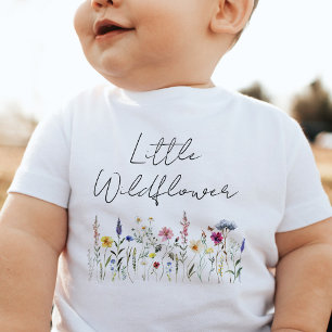 T-shirt Pour Bébé Petite Fleur Sauvage