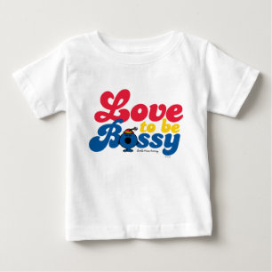 T-shirt Pour Bébé Petite Miss Bossy L'Amour Pour Être Patron