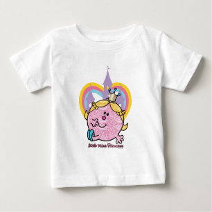 T-shirt Pour Bébé Petite Miss Princesse Possède Avec Château & Coeur